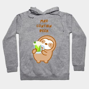 May Contain Beer St. Patrick’s Day Sloth Hoodie